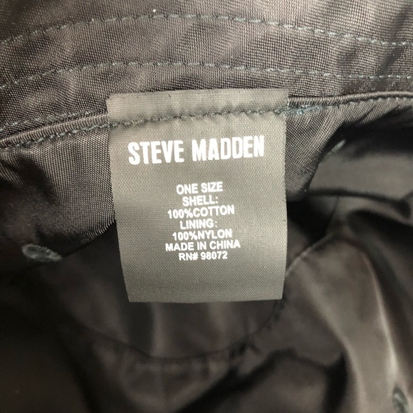 NWT STEVEN MADDEN upf 50+sun protection reversible floral bucket hat one size - Picture 6 of 10